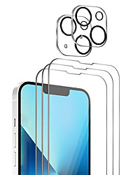 cheap -[5PCS] For  iPhone 13 12 Pro Max mini 11 Pro Max 3 pcs Tempered Glass Screen Protector and 2 pcs Camera Lens Protector Bubble Free 9H Hardness Scratch Proof