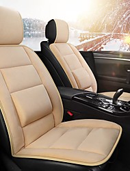cheap -1 PCS Car Seat Covers Luxury Car Protectors Universal Anti-Slip Driver Seat Cover  Plush with Backrest Strip-type Easy Install Universal Fit Interior Accessories for Auto Truck Van SUV
