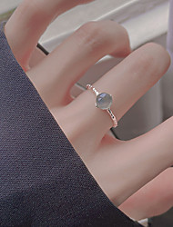 cheap -long rui new product moonstone ring female simple design sense index finger ring light luxury ring fashion personality cold wind