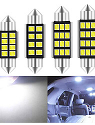 cheap -10pcs Car Bulbs c5w c10w LED Pure White CANbus 12V Festoon 31mm 36mm 39mm 41mm Reading Lamp Car Interior Light 2835 SMD License Plate Light