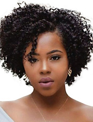 cheap -Afro Curly Side Part Wig Synthetic Wig  Short Wine Red Natural Black #1B Synthetic Hair Women&#039;s Soft Party Wig Easy to Carry Black Burgundy / Daily Wear