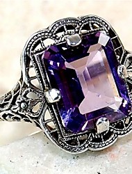 cheap -Ring Gift Classic Light Purple Blue Alloy Flower Stylish 1pc / Women&#039;s / Men&#039;s / Men&#039;s