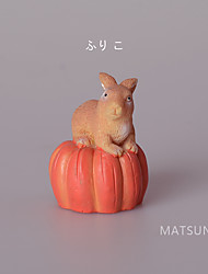 cheap -Japanese Cartoon Pumpkin Hedgehog Squirrel Rabbit Ornaments Home Decoration Resin Diy Assembly Accessories Shooting Props