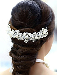 cheap -Bridal Jewelry Handmade Hair Headdress Hair Accessories Crystal Bead Crown Sweet Hair Hoop Red Jewelry