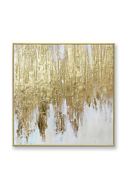 cheap -Oil Painting Handmade Hand Painted Wall Art Modern Gold Abstract  Home Decoration Decor Stretched Frame Ready to Hang