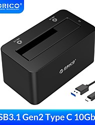 cheap -ORICO 2.5/3.5 inch HDD Docking Station Type C SATA 3.0 to USB3.1 Gen2 10Gbps Hard Drive Docking Station Enclosure for 2.5/3.5 inch SSD HDD
