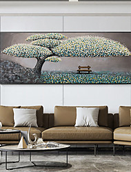 cheap -Oil Painting Handmade Hand Painted Wall Art Abstract Plant Floral Fruitful Fortune Tree Home Decoration Decor Stretched Frame Ready to Hang