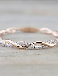 cheap -diamond twist ring couple ring  hot sale simple fashion ladies jewelry