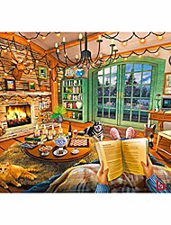 cheap -Puzzles for Adults 1000 Piece Jigsaw Puzzles 1000 Pieces for Adults Cozy Room Puzzle Gift Educational Games Home Decoration Puzzle (27.56&quot; x 19.69&quot;)