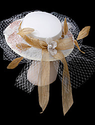 cheap -Vintage Style Elegant Tulle / Lace Hats with Bow(s) / Beading / Appliques 1pc Wedding / Party / Evening Headpiece