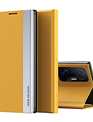 cheap -Phone Case For Xiaomi Full Body Case Mi 11 Poco X3 NFC Redmi 9T Mi 10 Mi 10 Pro Redmi K30S Mi 10T Pro 5G Mi 10T 5G Redmi Note 9 4G Redmi Note 9 5G Shockproof Dustproof Flip Solid Colored PU Leather PC