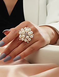 cheap -Ring Wedding Classic Silver Gold Alloy Flower Shape Stylish Fashion European 1pc / Women&#039;s / Open Ring