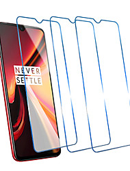 cheap -Phone Screen Protector For OnePlus Oneplus 6T Tempered Glass 3 pcs High Definition (HD) Ultra Thin Scratch Proof Front Screen Protector Phone Accessory