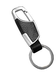 cheap -Key Chain with 1 Key Ring Business Presents Leather Car Key Chains for Women and Men