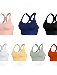 cheap -Comfortable Bra, 1 Pack Seamless Removable Pads Sleep Bras, Yoga Bra, Sports Bras for Women Large