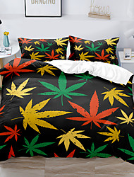 cheap -Maple Leaf Duvet Cover Set  Twin Full Queen  King size  2/3 Piece Bedding Set with 1 or 2 Pillowcase(Single Twin  only 1pcs)