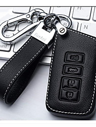 cheap -Key Fob Cover Case Genuine Leather Suit for Lexus is300 is250 is350 is200t ls460 es300  330 350 gs300t gs400 gs450h RC200 300 Protection Keychain E Model  Large