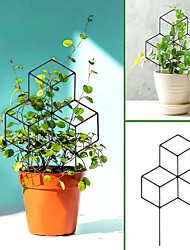cheap -2pcs Garden Plant Support Climbing Frame Three-Dimensional Lattice Wrought Iron Metal Indoor And Outdoor Fixing Rod