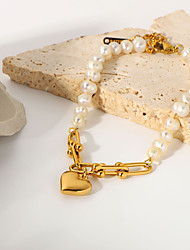 cheap -Women&#039;s Bracelet Geometrical Dream Gemini Simple Fashion Pearl Bracelet Jewelry Golden For Gift Holiday