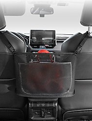cheap -Car Net Pocket Handbag Holder Leather edging The Latest Improvement Driver Storage Netting Pouch Car Net Pocket for Purses and Bags Front Seat Safe Driving Upgraded black leather edging 1PCS