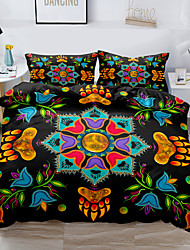 cheap -Duvet Cover Set Ethnic Bohemian Flower  National style 2/3 Piece Bedding Set with 1 or 2 Pillowcase(Single Twin  only 1pcs)