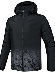 cheap -men&#039;s winter reversible jacket hooded jacket padded jacket warm puffer jacket fleece jacket casual quilted jacket thicken sweat jacket lightweight outerwear windproof parka trench coat overcoat