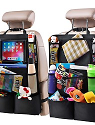 cheap -Backseat Car Organizer Kick Mats Back Seat Protector with Touch Screen Tablet Holder Car Back Seat Organizer for Kids Car Travel Accessories Kick Mat with 9 Storage Pockets 1PCS