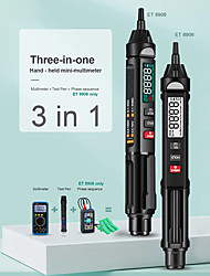 cheap -ET8906/ET8908 Pro True RMS Digital Multimeter  Voltage Test Pen Phase Sequences Meter 3 In 1 Color Screen - MT007 PRO