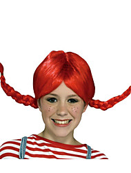 cheap -Pippi Longstocking Cosplay Wigs Women&#039;s Braid / Heat Resistant Fiber Plaited Red Teen Adults&#039; Anime Wig