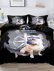 cheap -Duvet Cover Set Dog Animal  National style 2/3 Piece Bedding Set with 1 or 2 Pillowcase(Single Twin  only 1pcs)
