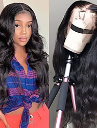 cheap -Body Wave Lace Front Wigs Human Hair Pre Plucked 13x4 HD Lace Frontal Wig with Baby Hair 150% Density Brazilian Lace Front Human Hair Wigs for Black Women