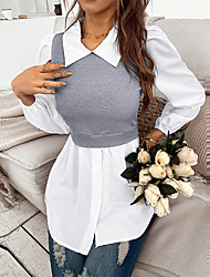 blusas con cuello camisero de moda