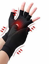 cheap -Copper Compression Arthritis Gloves Best Copper Infused Glove for Women and Men Fingerless Arthritis Gloves Pain Relief and Healing for Arthritis Carpal Tunnel 1 Pair Black