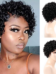 cheap -Black Wigs for Women Short Afro Kinky Curly Wigs for Black Women Heat Resistant Synthetic Hair 