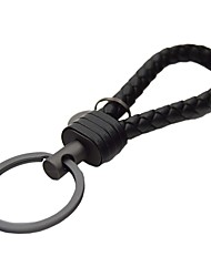 cheap -Key Chain with 1 Key Ring Business Presents Braided Leather Keychain for all cars