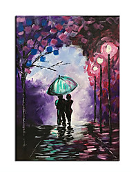 cheap -Oil Painting Handmade Hand Painted Wall Art Nordic Modern Palette Knife Street People Landscape Abstract Home Decoration Decor Stretched Frame Ready to Hang