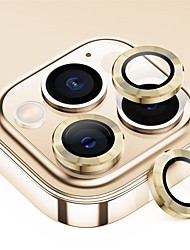 cheap -[1 Set] Separated Camera Lens Protector For Apple iPhone 13 12 Pro Max mini 11 Pro Max Tempered Glass Aluminum alloy High Definition (HD) Ultra Thin Scratch Proof