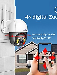 cheap -Hiseeu WHD812B 1080P Full-color Night Vision IP Cameras Speed Dome WIFI cameras 2MP Outdoor Wireless 4x Digital Zoom PTZ Security cameras Cloud-SD Slot 2-Way Audio Network CCTV Surveillance