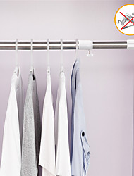 cheap -BAOYOUNI Shower Curtain Bathroom Rod,No Drilling Telescopic Rod Thickened Stainless Steel Curtain Rod,Clothes Drying Rod Straight Rod Bathroom Support Rod，（Suitable For Using Length：40~60cm）