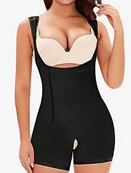 cheap -Corset Women&#039;s Bodysuits Sexy Underbust Corset Tummy Control Pure Color Buckle Polyester Prom Party &amp; Evening Club Spring Summer Black Beige
