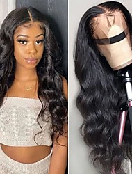 cheap -Body Wave Lace Front Wig Human Hair 13x4 HD Transparent Lace Front Wigs for Black Women Pre Plucked with Baby Hair 150% Density Brazilian Virgin Human Hair Wigs Free Part