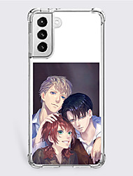 cheap -Attack on Titan Cartoon Characters Phone Case For S22 S21 S20 Plus Ultra FE S10 S9 S8 S7 Plus Edge A32 A22 A12 A02 A21s Unique Design Protective Case Shockproof Dustproof Back Cover TPU