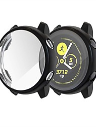 cheap -Smartwatch  Case Compatible for Samsung Galaxy Watch Active Protective Case Samsung Galaxy Watch Active Case Galaxy Watch Active 40 mm Protection Silicone Transparent Clear Ultra Thin Bumper Cover