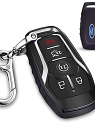 cheap -For Ford Key fob Cover TPU Car Key Case Protector with Keychain Compatible with Ford Fusion F-150 Edge Explorer Mustang Lincoln MKZ MKC 2/3/4/5 Buttons Smart Key