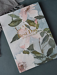 preiswerte -Hochzeit / Geburtstag Gästebuch Mit Blume Papier