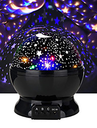 cheap -Star Sky Projector Night Light Lamp 360 Degree Rotating Desk Lamp 4 LED Lights 8 Colors Change with USB Cable for Kids Baby Bedroom and Party Decoration