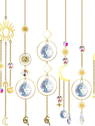 cheap -Suncatcher Crystal Sun Catcher Prism Ball Pendant Lighting Pendant Garden Decoration Chandelier Crystal Accessories