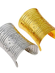 cheap -Women&#039;s Cuff Bracelet Geometrical Vertical / Gold bar Fashion Alloy Bracelet Jewelry Golden / Silver For Party Street Gift Daily Festival