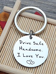 cheap -Safe Car Keychain Handsome I Love You Gift for Husband Boyfriend Him Car Driver Trucker Keychain Gifts 1PCS