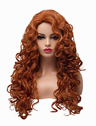 curly long red wig